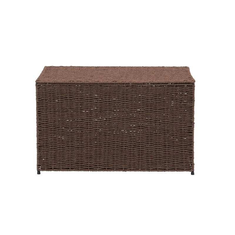 Household Essentials Large Woven Sturge Chest | Paper Rope | Coffee - Image 3